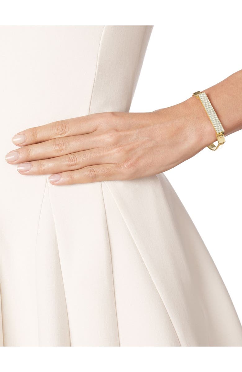Monica Vinader Signature Diamond Bangle, Alternate, color, Gold/ Diamond