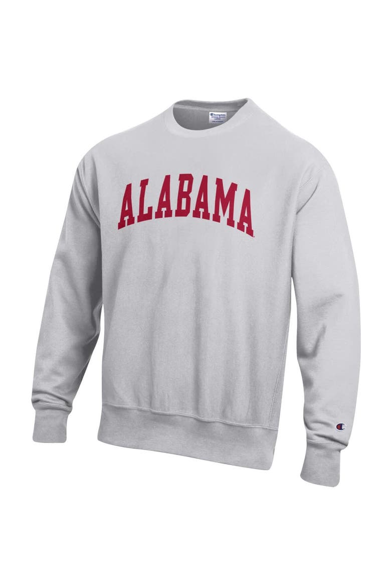 Men's Champion Gray Alabama Crimson Tide Reverse Weave Fleece Sweatshirt, Alternate, color, Gray