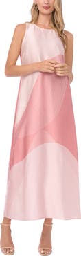 Vince Camuto Crewneck Satin Tank Dress