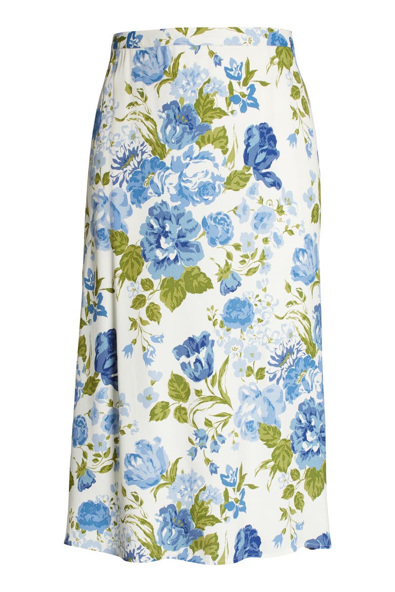 Bea Floral Print Skirt, Alternate, color, LUCCA