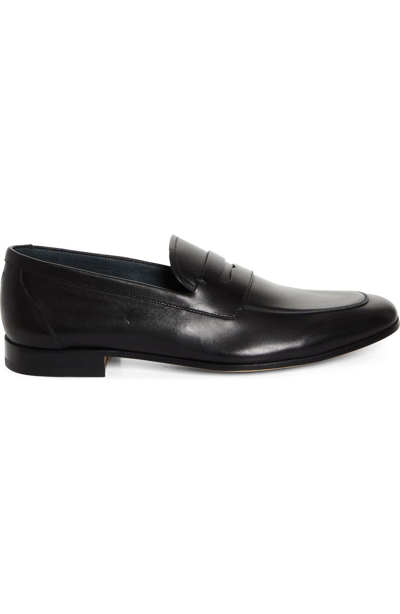 JM WESTON Woogie Apron Toe Penny Loafer, Alternate, color, Black