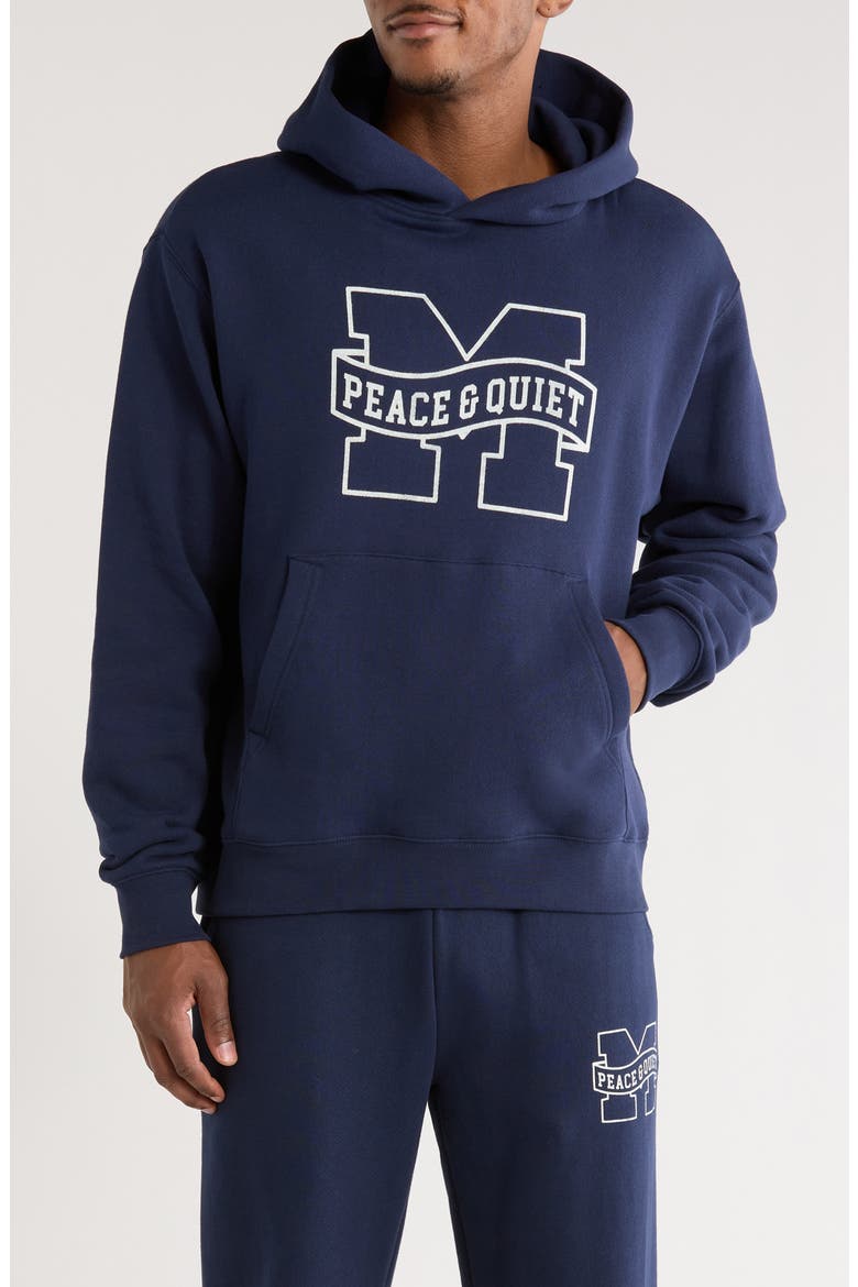 Banner Hoodie, Main, color, NAVY