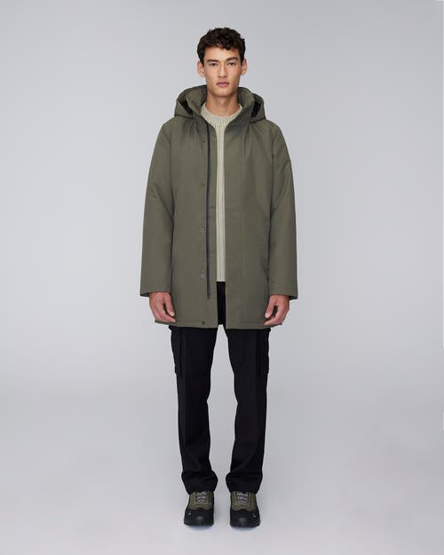 Quartz Co. Labrador | Hooded Down Winter Jacket In Olive