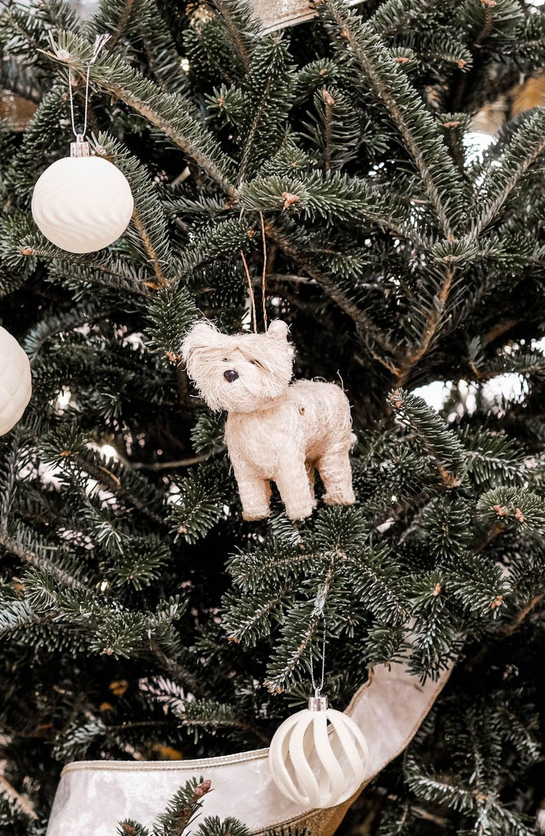 LIKHA Westie Handwoven Ornament, Alternate, color, White