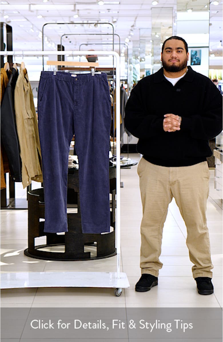 Saturday Slim Straight Leg Moleskin Chinos, sales video thumbnail