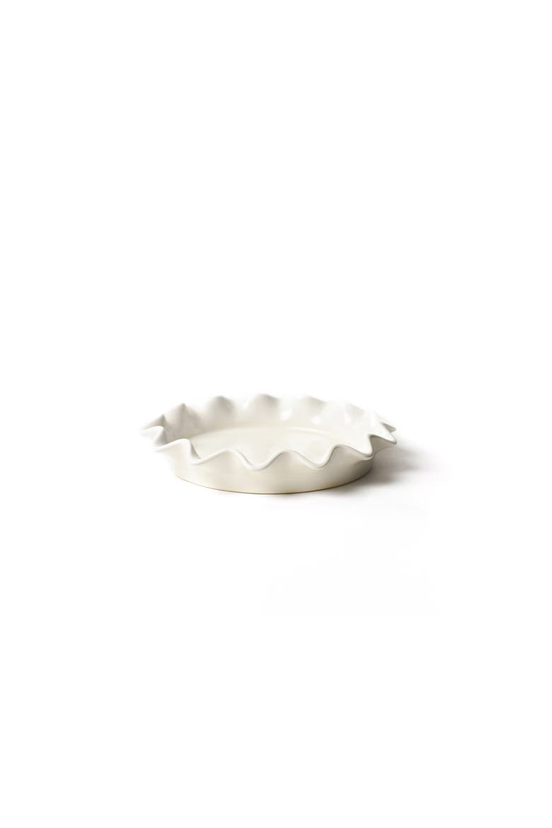 Signature White 8 Ruffle Pie Dish, Main, color, White