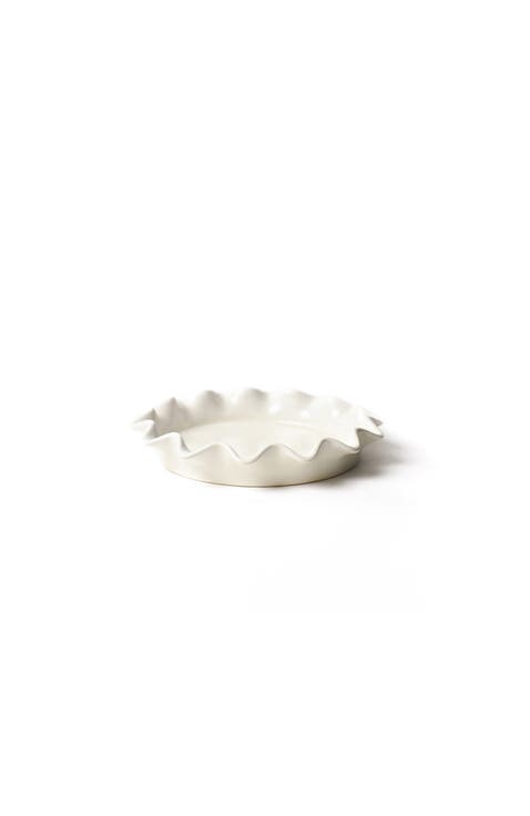Signature White 8 Ruffle Pie Dish