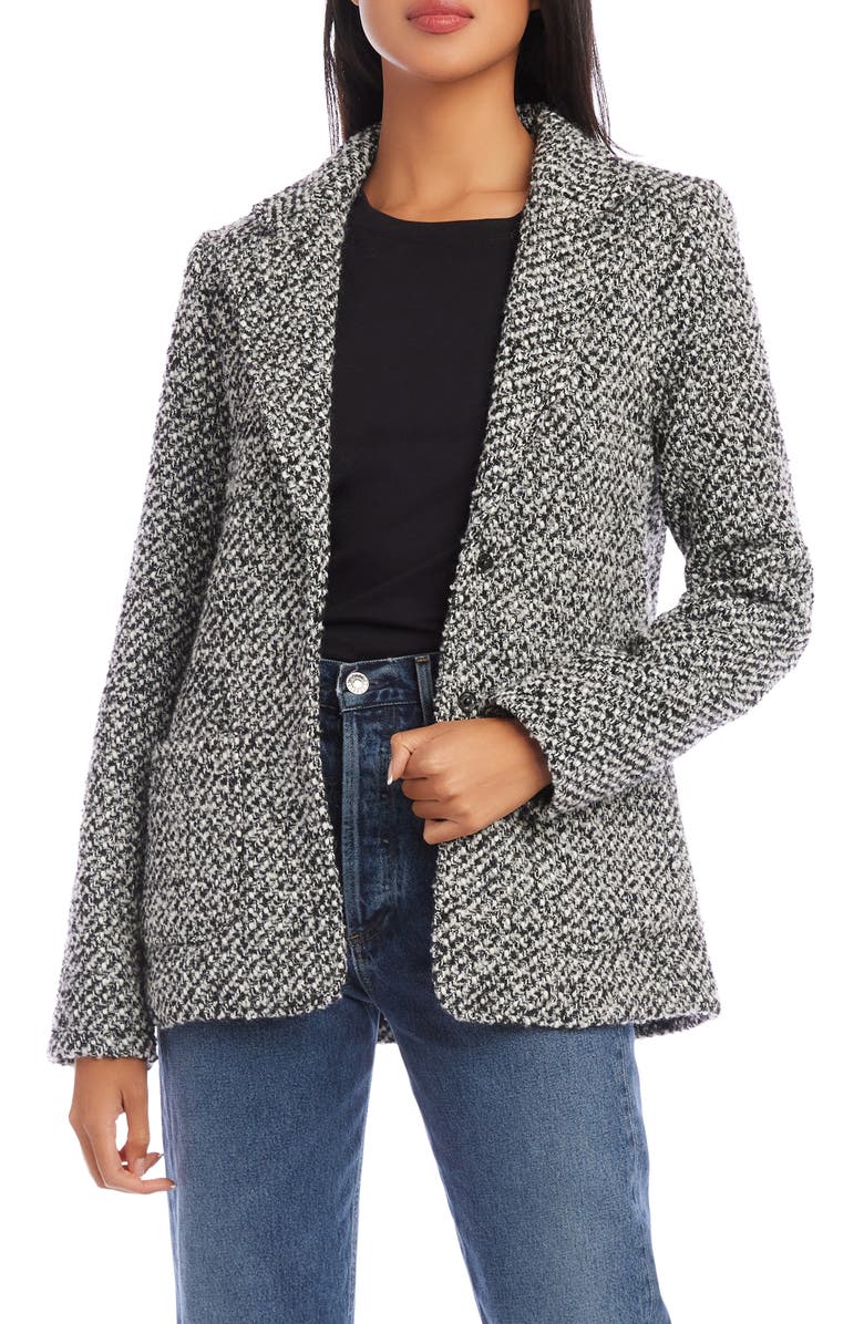 Karen Kane Tweed Blazer, Alternate, color,