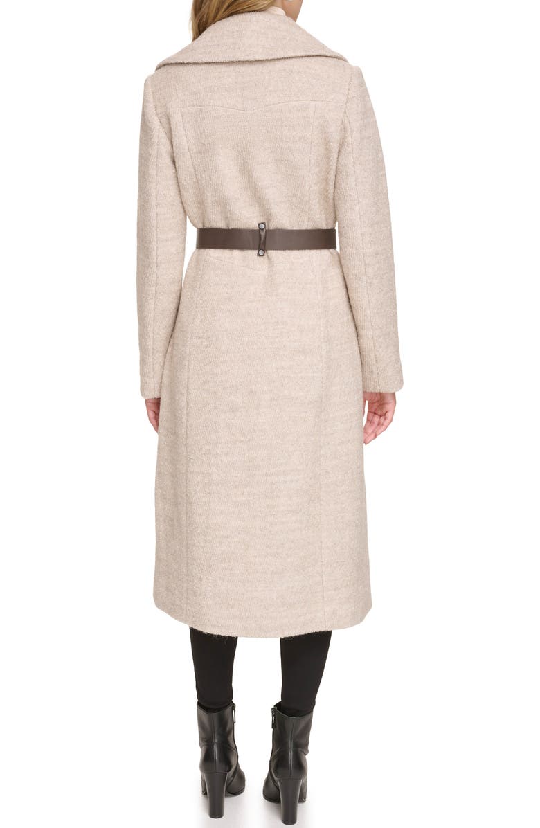 Kenneth Cole New York Textured Herringbone Wool Blend Tweed Coat, Alternate, color,