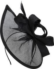 San Diego Hat Mesh Fascinator with Feathers