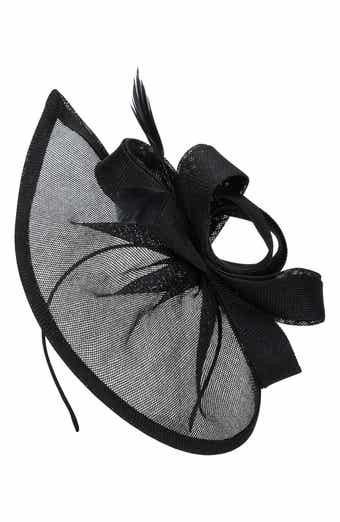 San Diego Hat Mesh Fascinator with Feathers