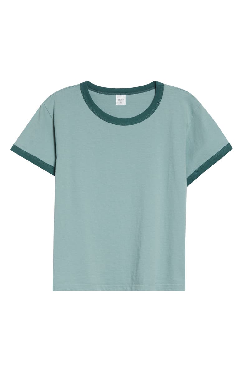 LESET Margo Ringer T-Shirt, Main, color, Eucalyptus/ Basil