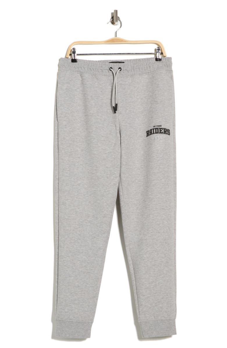BOSS Sanders Las Vegas Raiders NFL Joggers, Main, color, Silver