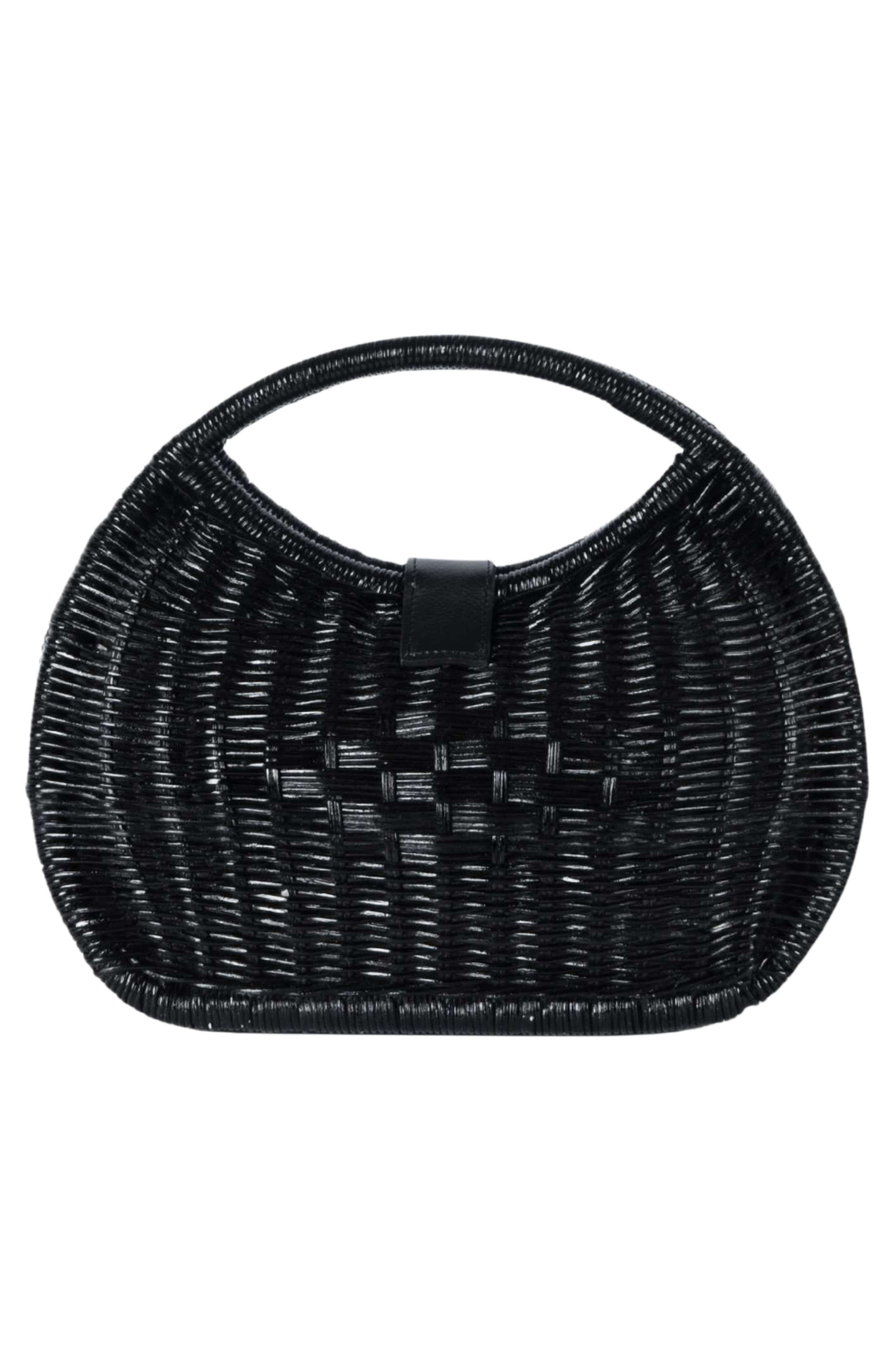 Jelavu Artemiss Rattan Half Moon Clutch, Alternate, color, 