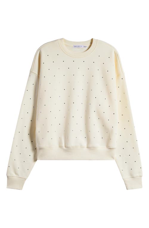 GOOD AMERICAN GOOD AMERICAN CRYSTAL EMBELLISHED SWEATSHIRT 