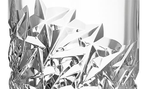 Orrefors Carat Lower Cut Crystal Vase In Clear