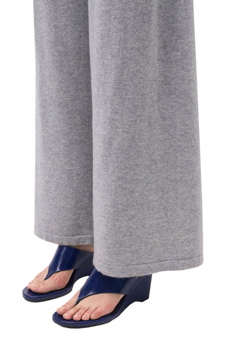 GOBI Mongolian Cashmere Wide-Leg Cashmere Pants, Alternate, color, High Rise