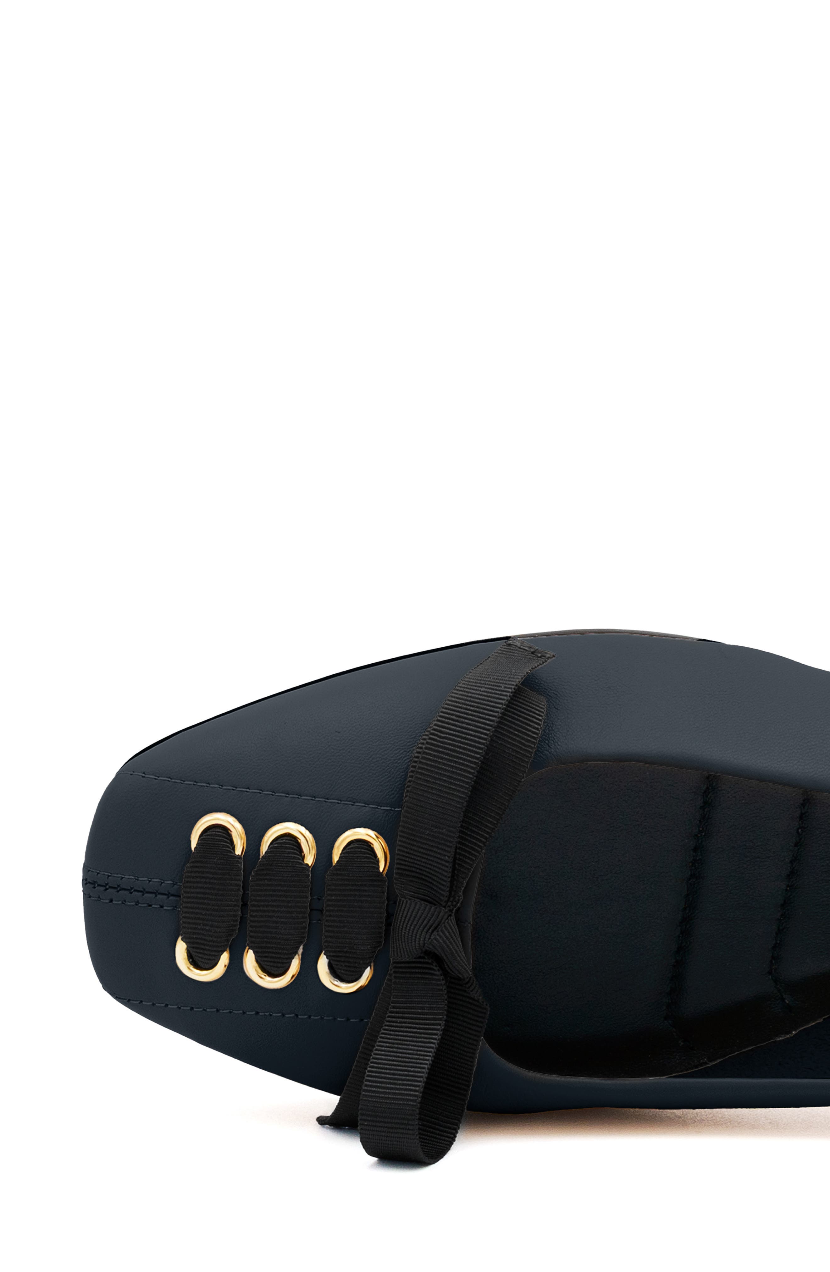 Giacomino Leather Flat, Alternate, color, BLACK