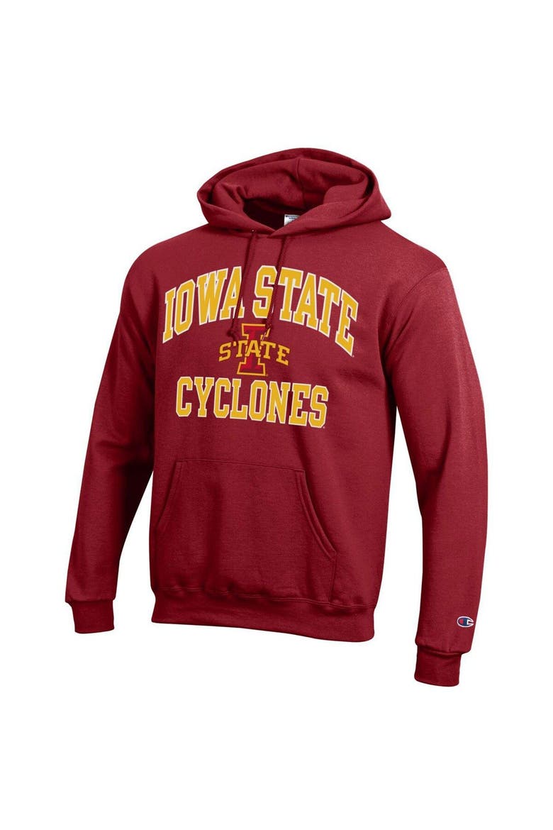 Men's Champion Cardinal Iowa State Cyclones High Motor Pullover Hoodie, Alternate, color, Cardinal