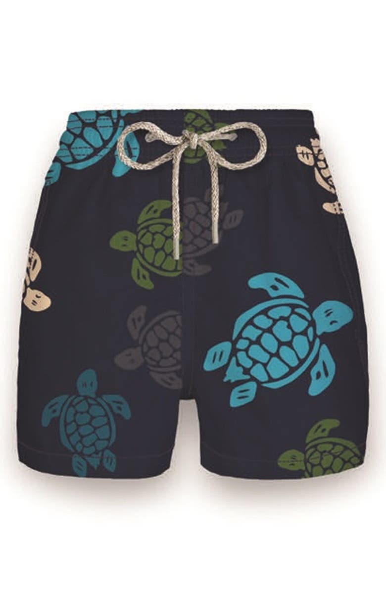 Vilebrequin Turtle Print Swim Trunks, Main, color,