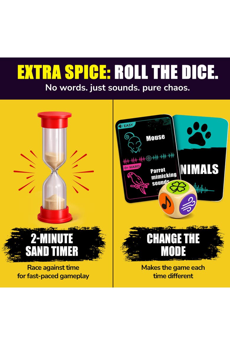 Party Card Game for Adults & Teens - Sound Guessing Game with 330 Challenges, Alternate, color, Multicolor