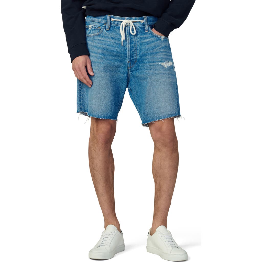 Joe's Raw Hem Drawstring Waist Denim Shorts In Florence
