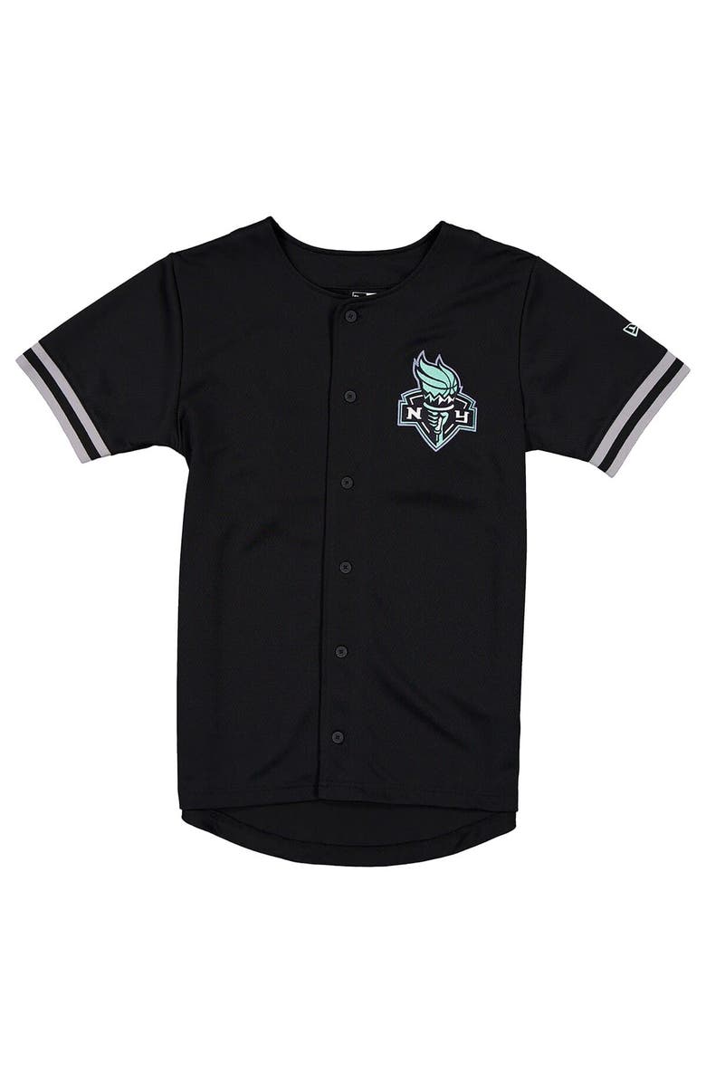 New Era Men's New Era Black New York Liberty 2026 WNBA Draft Hometown Baseball Jersey, Alternate, color, Black