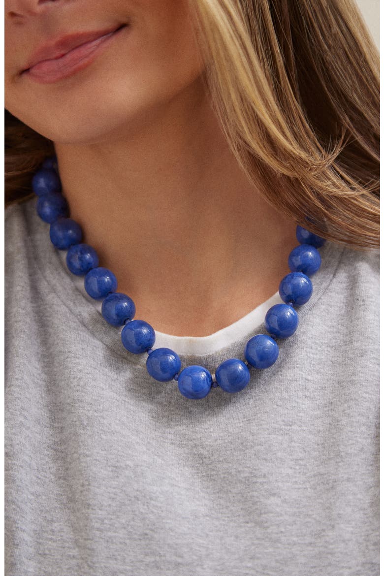 Jane Beaded Necklace, Alternate, color, BLUE