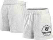 FANATICS Women's Fanatics Branded Oatmeal Las Vegas Raiders Vintage Badge Shorts