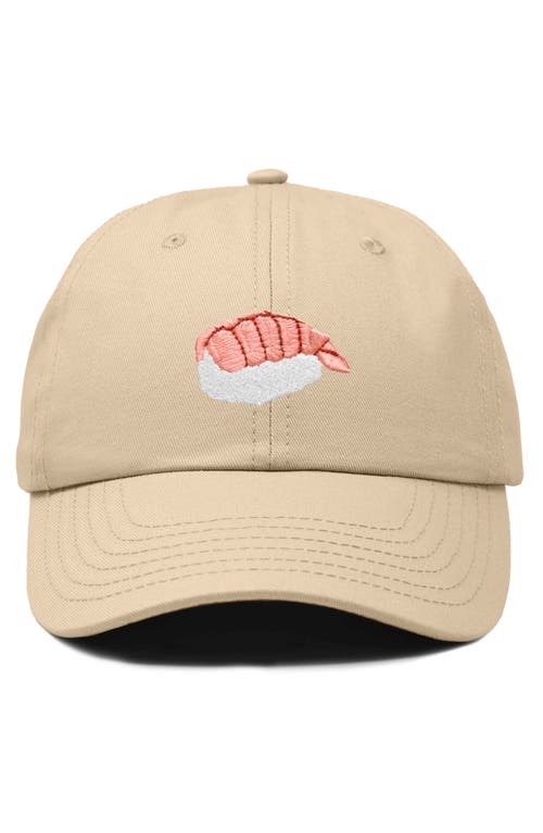 DALIX DALIX SHRIMP SUSHI EMBROIDERED DAD CAP 