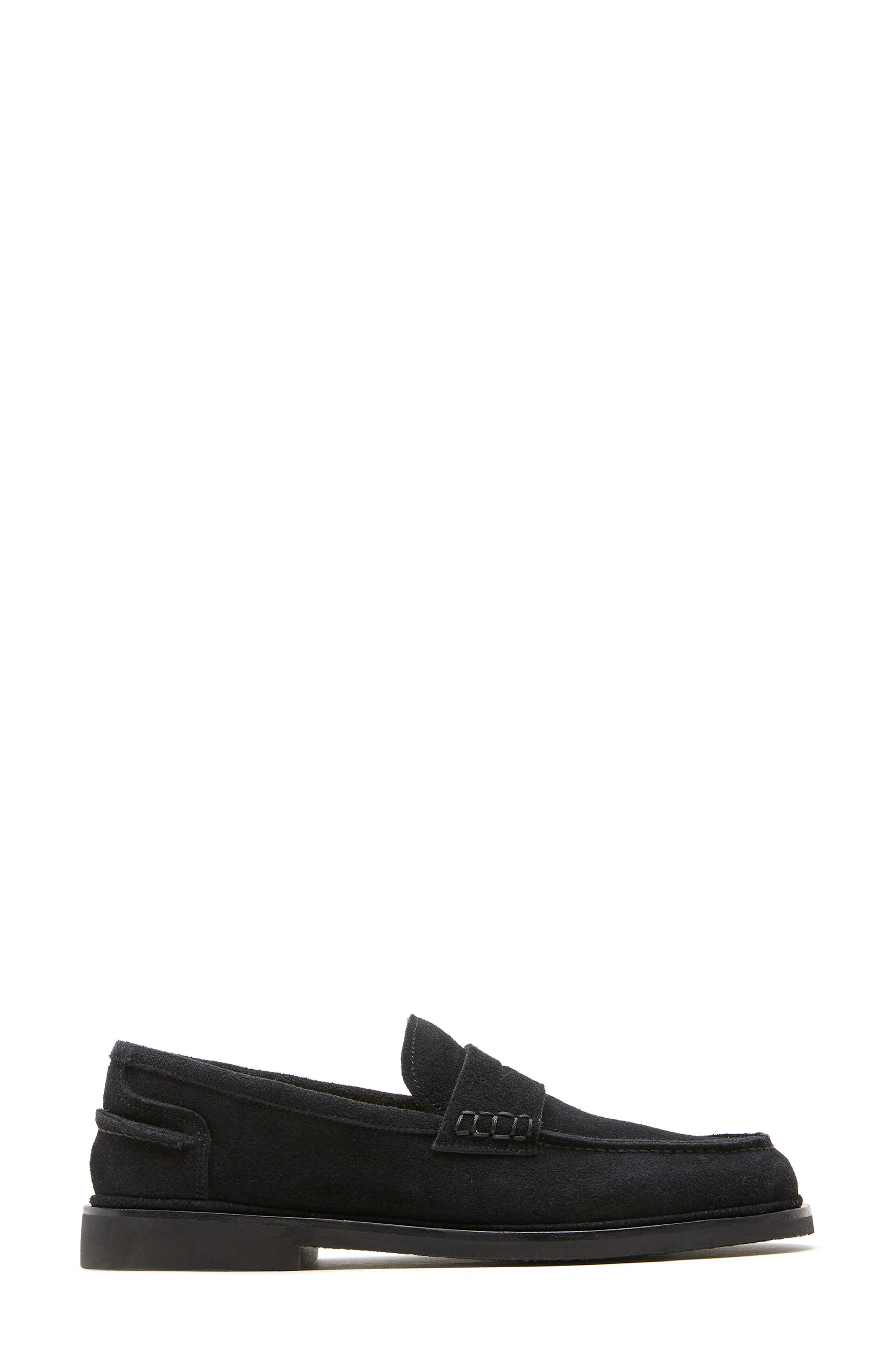 Magnetic City Dry™ Genuine Shearling Loafer, Alternate, color, BLACK SUEDE