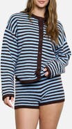 Blu Pepper Stripe Cardigan
