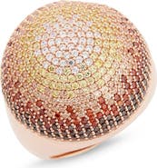 SUZY LEVIAN Cubic Zirconia Domed Ring