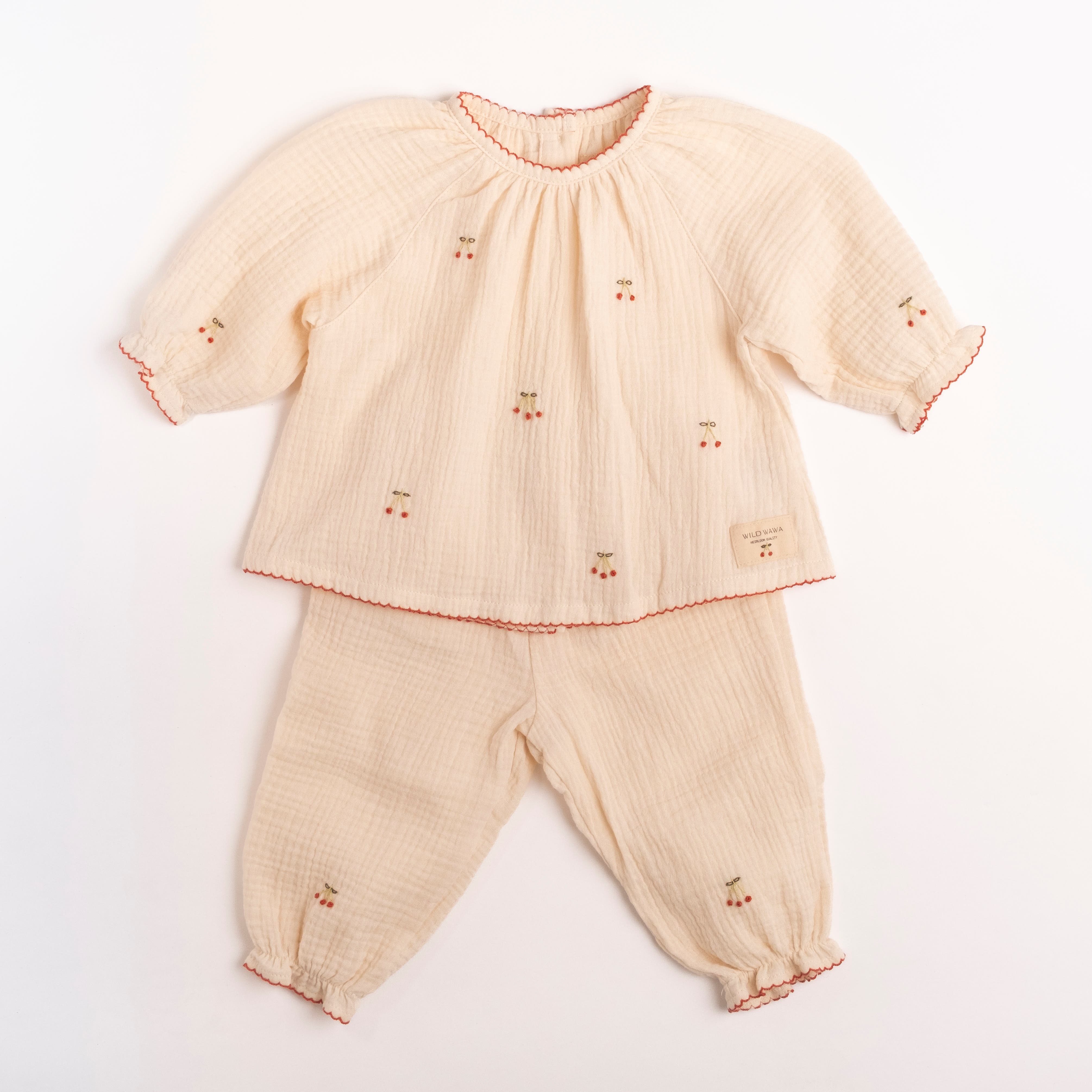 selected Embroidered Cherries