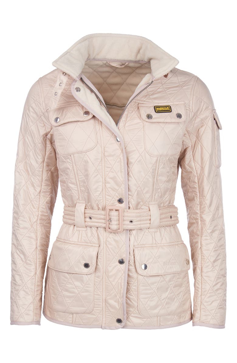 Barbour International Water Resistant Polarquilt Moto Jacket, Alternate, color, 