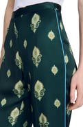 SANDRO Paisley-print floaty trousers