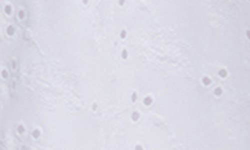 Desigual Sleeveless Embroidered Eyelet Cotton Midi Dress In White