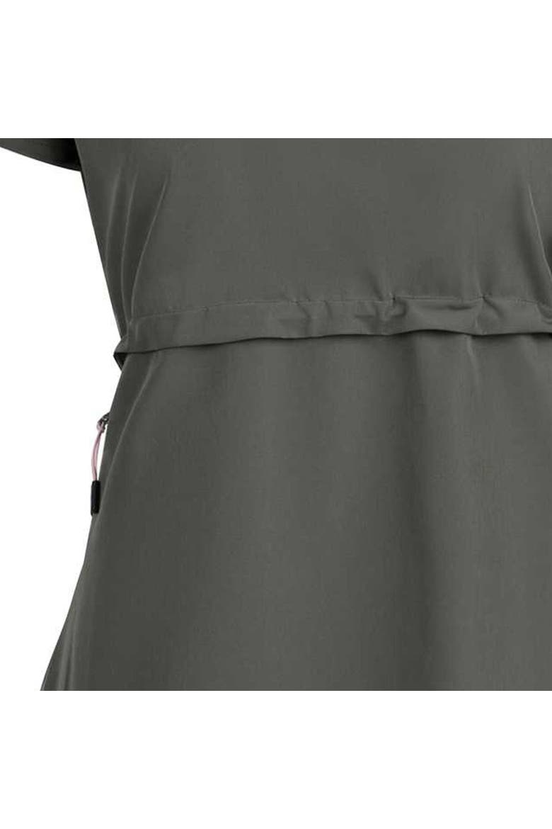 Lidia Round Neck Cotton Dress, Alternate, color, Herb
