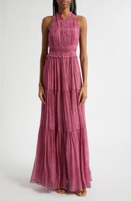 Ulla Johnson Freesia Chiffon Open Back Gown