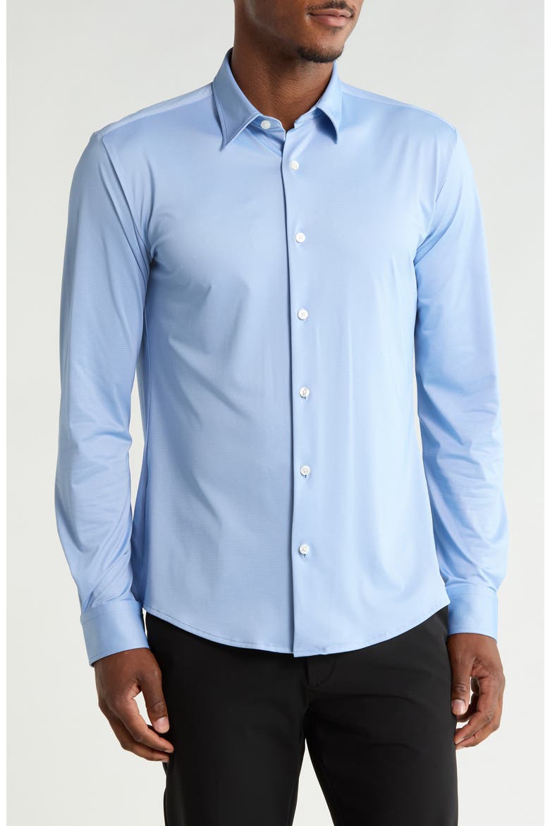 Slim Fit Roan Kent Button-Up Shirt, Main, color, LIGHT BLUE