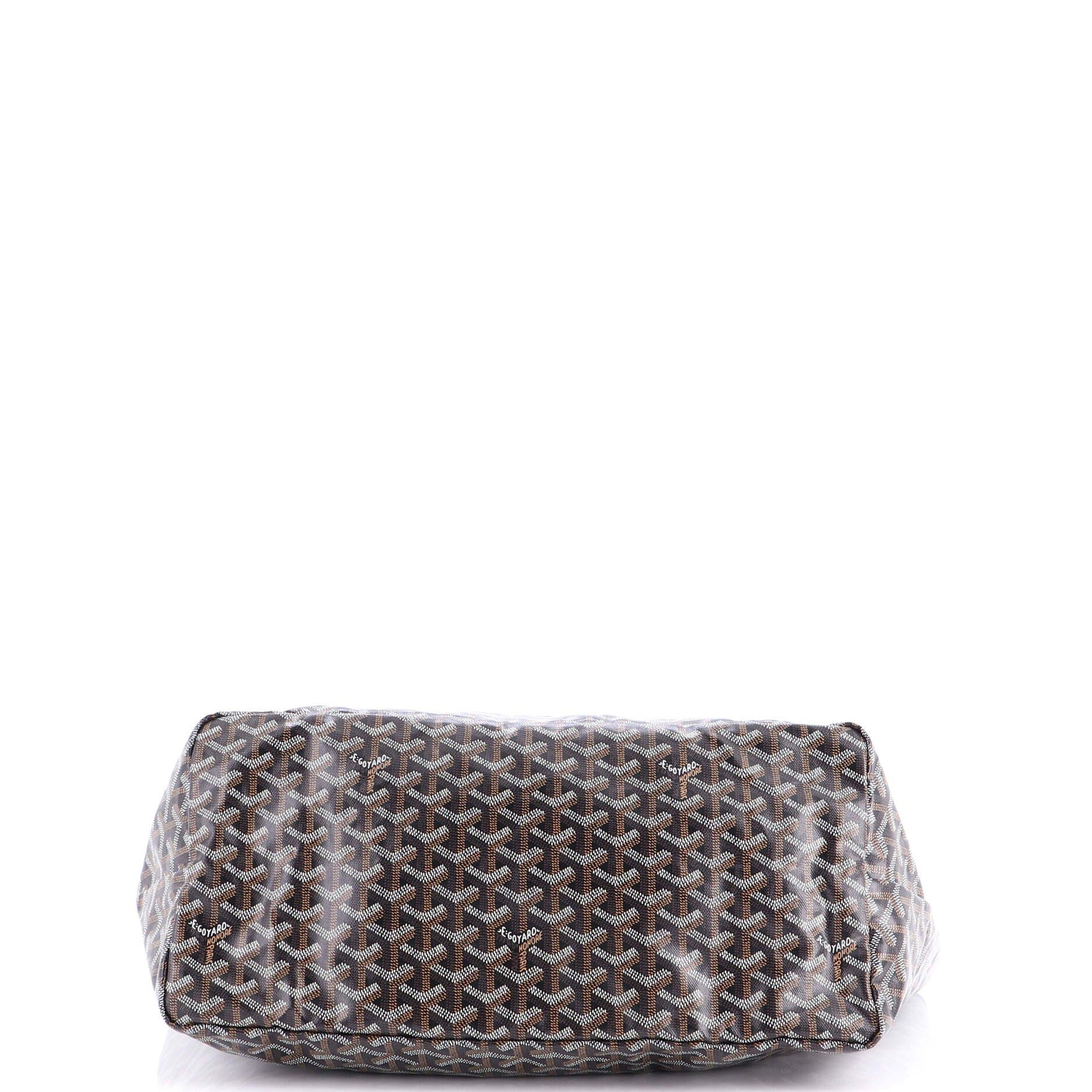 Pre-Owned Goyard Saint Louis Tote Coated Canvas GM, Alternate, color, Black