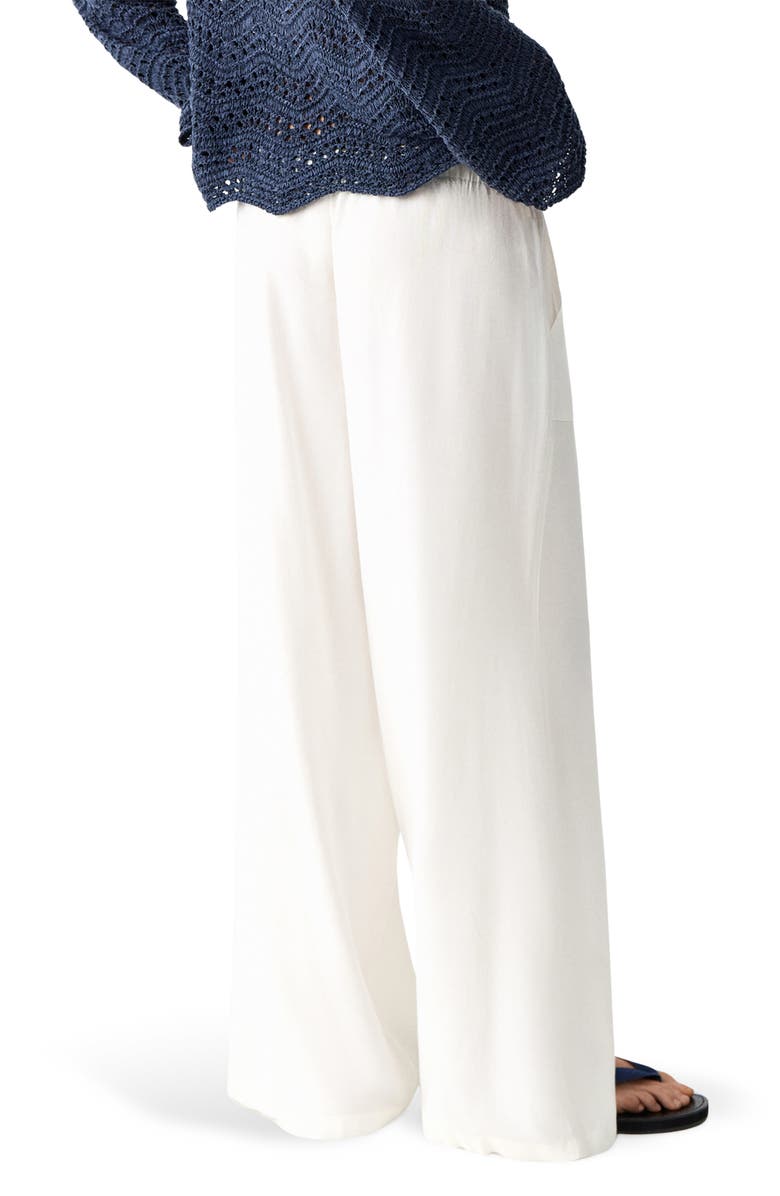 MANGO TEEN Straight-Leg Pants, Alternate, color, Off White