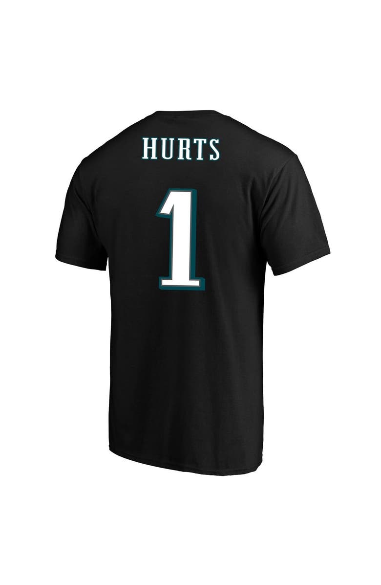 FANATICS Men's Fanatics Jalen Hurts Black Philadelphia Eagles Super Bowl LIX Big & Tall Player Name & Number T-Shirt, Alternate, color,