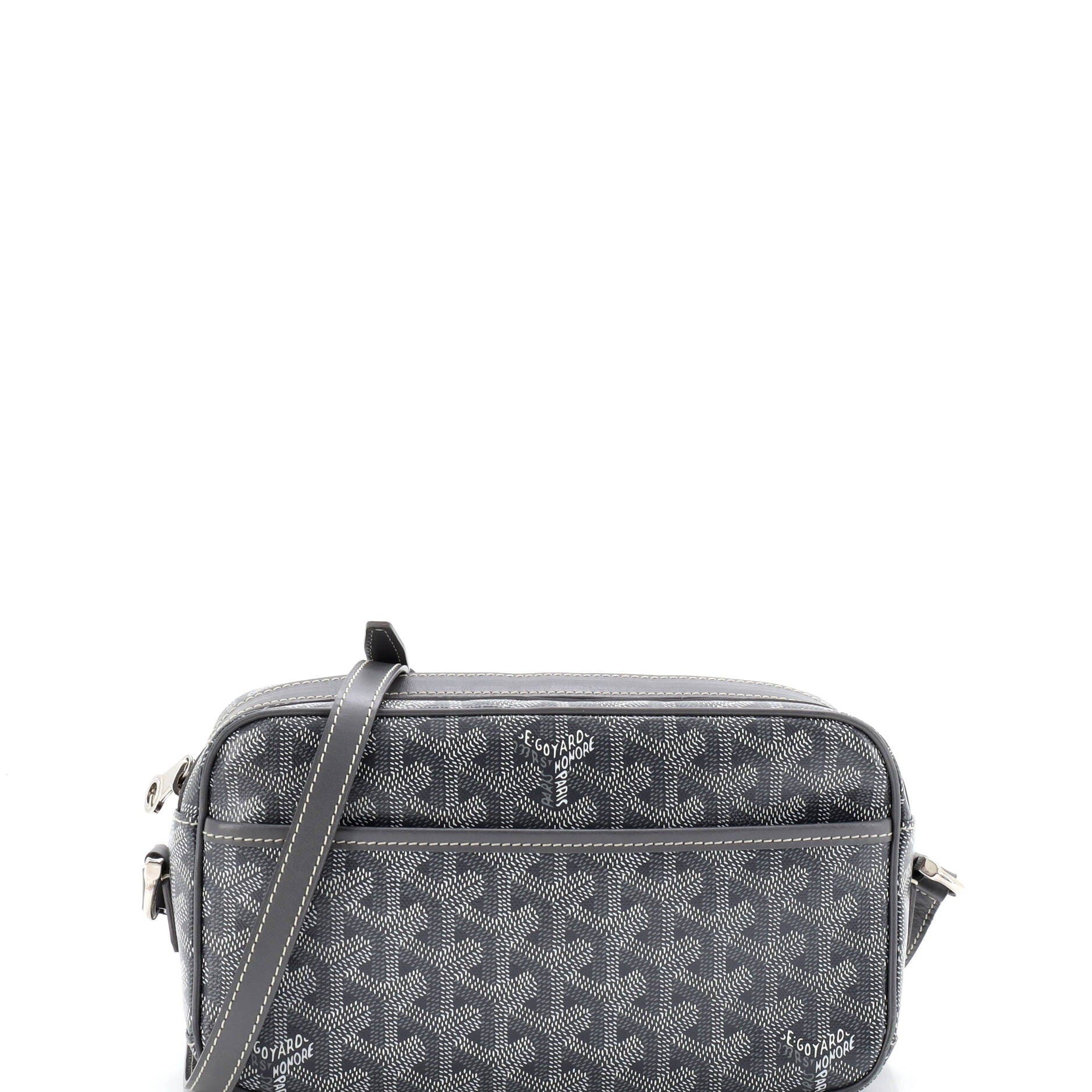 Pre-Owned Goyard Cap Vert Bag Coated Canvas, Main, color, Gray