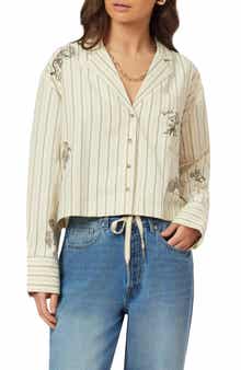 Scotch & Soda Embroidered Stripe Shirt