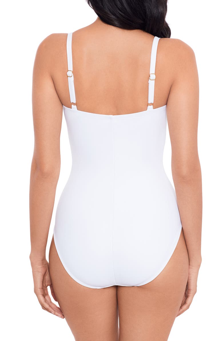 Miraclesuit<sup>®</sup> Rock Solid Starr Underwire One-Piece Swimsuit, Alternate, color, Wht