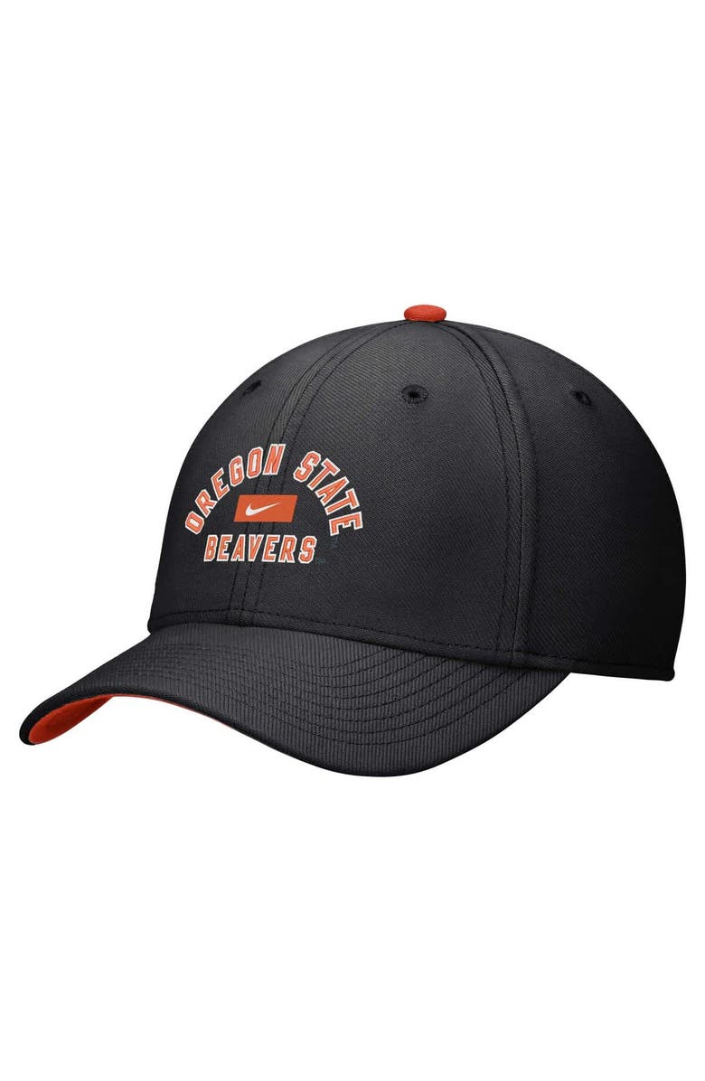 Nike Men's Nike Black Oregon State Beavers Rise Flex Hat, Alternate, color, Black