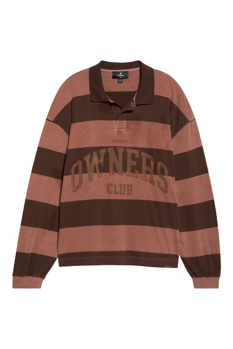 Owners Club Stripe Rugby Top, Alternate, color, SIENNA