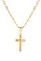 Italian Cross Pendant Necklace