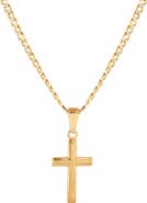 SAVVY CIE JEWELS Italian Cross Pendant Necklace